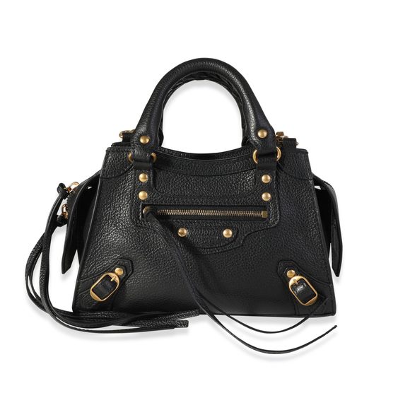 Balenciaga Black Grained Calfskin Neo Classic Nano Bag - Picture 1 of 8